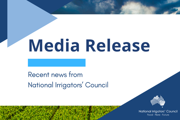 Joint Media Release - Water policy must be on the food security menu