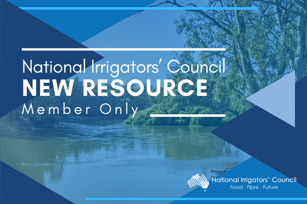 National Water Agreement released